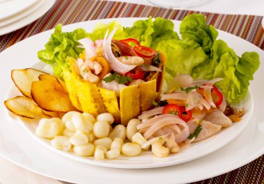 Ceviche, tipik Güney Amerika çanak