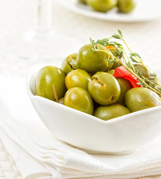 Marinated olives with oregano