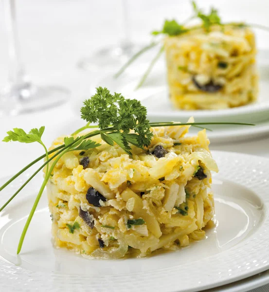 Bacalhau Bras Plato Típico Portugal — Foto de Stock