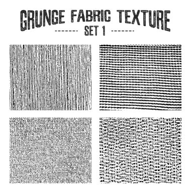 Grunge fabric textures set 1.