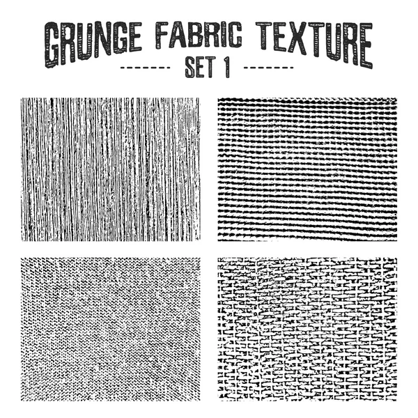 Grunge fabric textures set 1. — Stock Vector