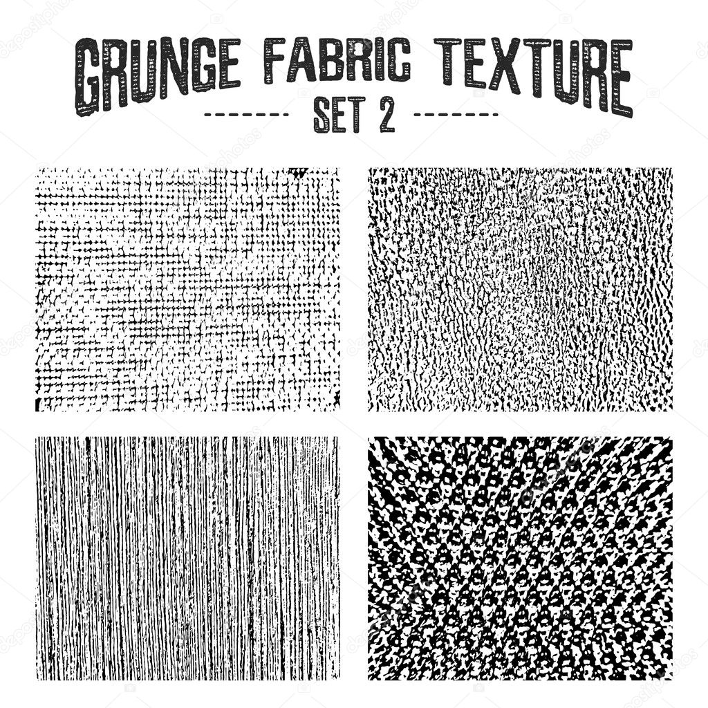 Grunge fabric textures set 2.