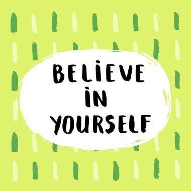 poster yazı kendine inan