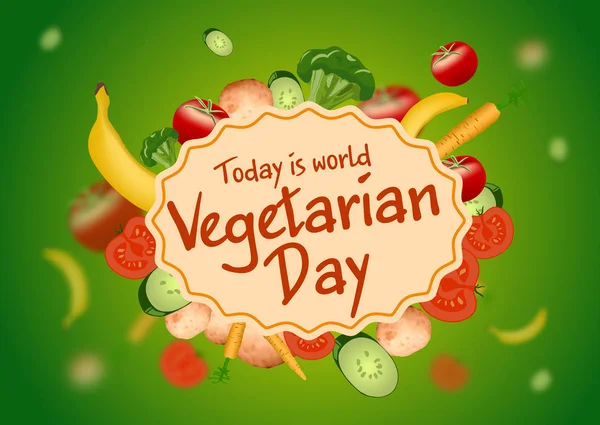 Dünya vejetaryen gün poster