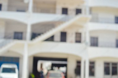 Bulanık odaklı bina soyut açık hava güneş ışığı arkaplanı