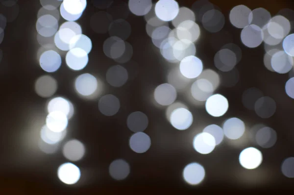 Bright lights blurred colorful background, shiny bokeh abstraction copy space — Stock Photo, Image