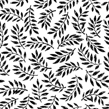 Sorunsuz palmiye dalı desen el tasarım çekilmiş. Basit adam