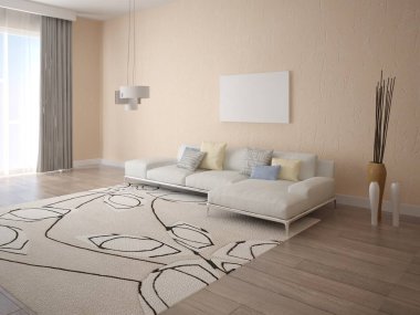 Poster salon köşe kanepe ile alay.