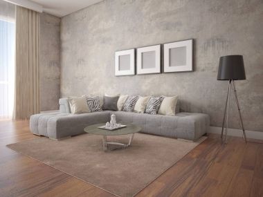  Şık köşe kanepe ile ferah bir oturma odası kadar alay.