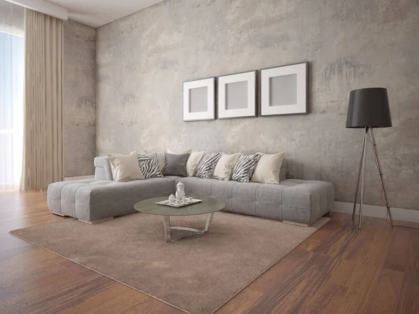  Şık köşe kanepe ile ferah bir oturma odası kadar alay.