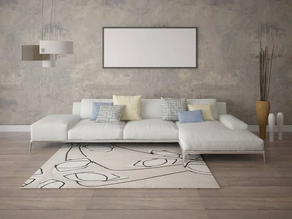 Bir köşe kanepe ile şık bir oturma odası kadar alay.