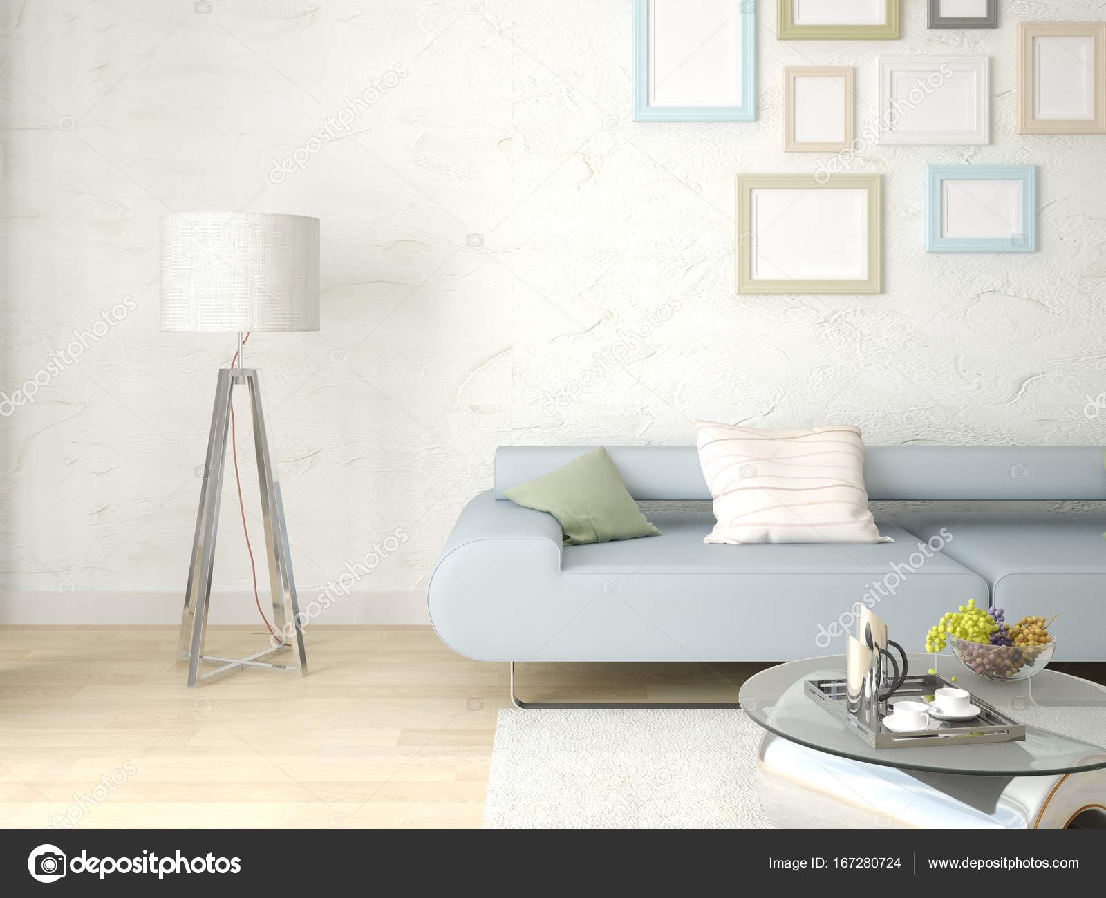 Bespotten van een lichte woonkamer met een stijlvolle moderne Bank ... Bespotten van een lichte woonkamer met een stijlvolle moderne Bank ...