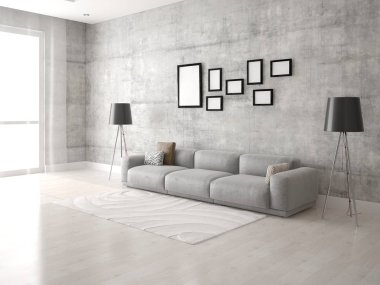  Modern bir oturma odası kadar alay.