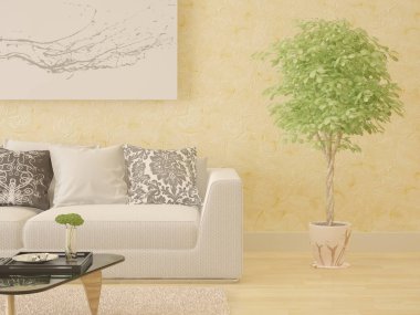 Kompakt hafif kanepe ile modern bir oturma odası kadar alay.