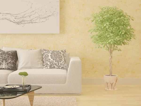 Kompakt hafif kanepe ile modern bir oturma odası kadar alay.