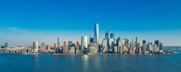 Manhattan Downtown Panorama — Stockfoto