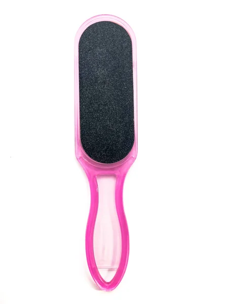 Penza Legs Isolated White Background Foot Skin Care Tool Pink — Stock Photo, Image