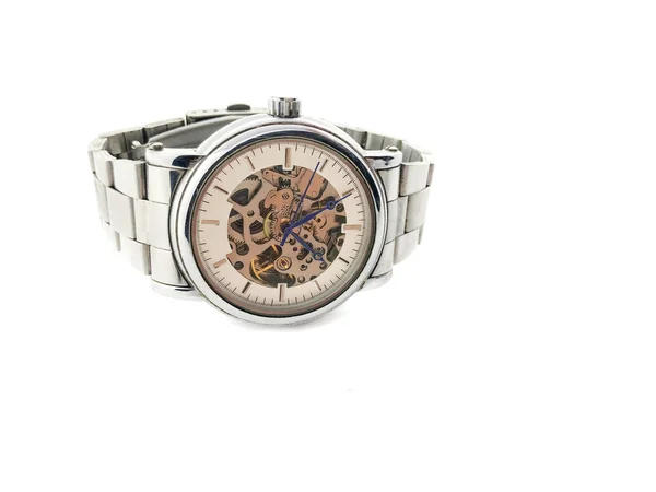 Montre Isolée Sur Fond Blanc Montres Mécaniques Pour Hommes — Photo