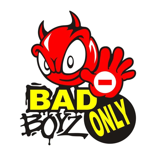 Κόκκινο μυρμήγκι - Bad Boys σύμβολο — Διανυσματικό Αρχείο