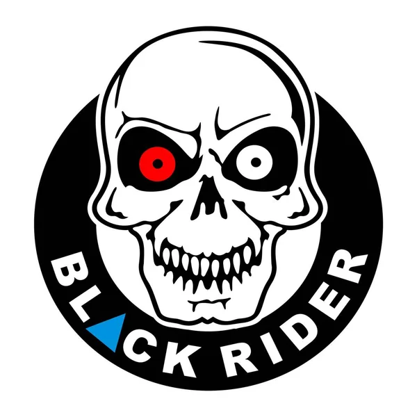 Κρανίο Black Rider — Διανυσματικό Αρχείο