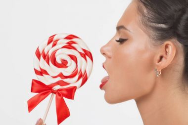 büyük lolipop kızla