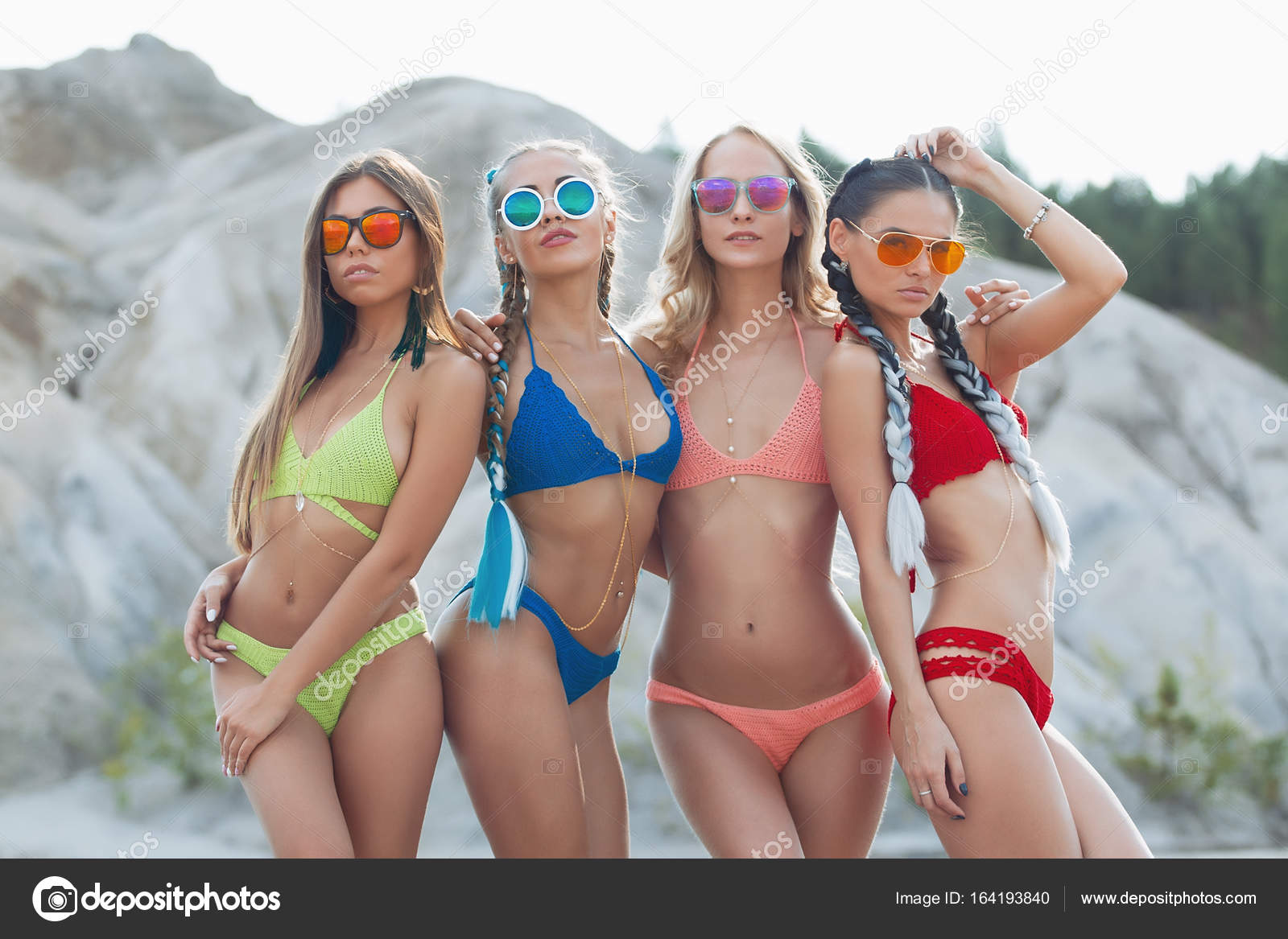 Bikini Girls On The Beach