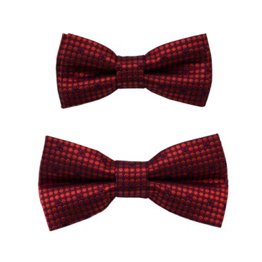 Şık, şık papyon. Noel, yeni yıl evlilik yıldönümü, düzenleme, kutlama, eğlence, Aksesuar parti. Beyaz arka plan üzerinde izole kravat kelebek