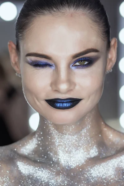 Futuristic Makeup Stock Photos Royalty