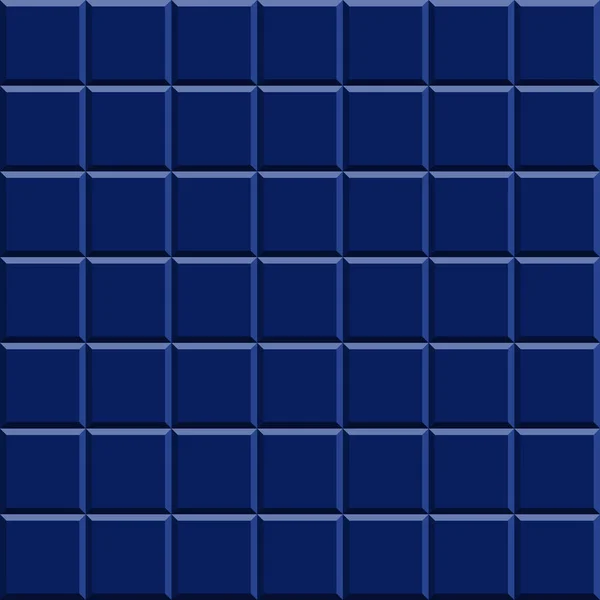 Fyrkantig Bakgrund Mosaik Blå Keramik Abstrakta Pixlar Keramiska Plattor Väggstruktur — Stockfoto