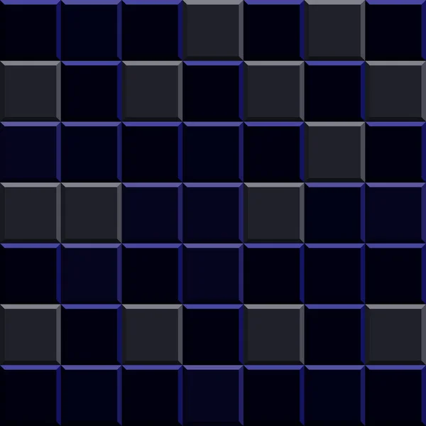 Minimal Blue Stromboli Shade Geometric Square Mosaic Tile Pattern Texture — Stock Photo, Image