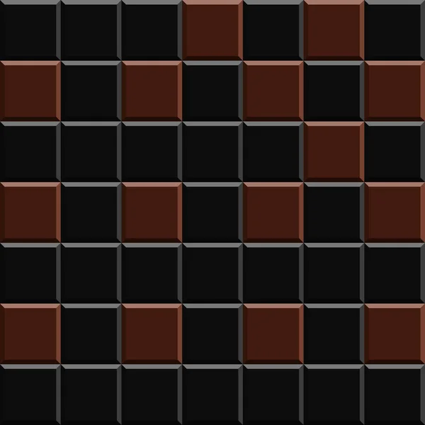 Négyzet Háttér Mozaik Szürke Csokoládé Árnyalatú Kerámia Absztrakt Pixelek Kerámia — Stock Fotó