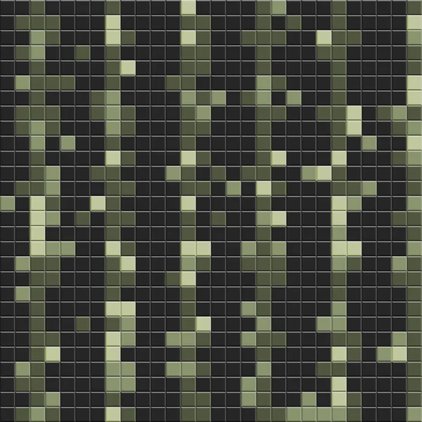 Čtvercová Mozaika Keramika Abstraktní Pixely Keramické Dlaždice Struktura Stěny Textura — Stock fotografie
