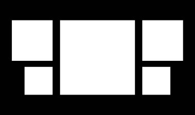 Siyah arkaplanda fotoğraf çerçevesi koleksiyonu