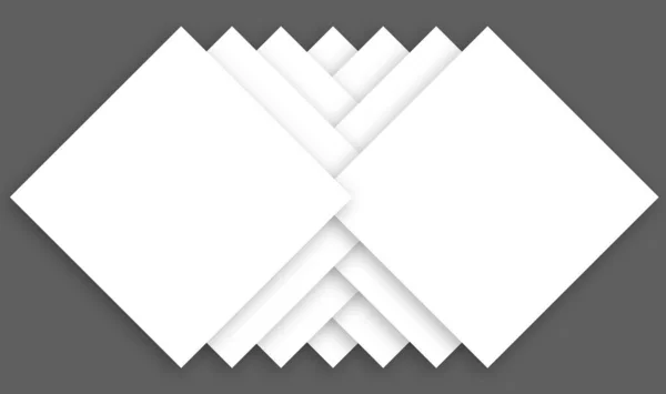 Центрированный Шаблон Квадратного Дизайна Созданный Путем Наложения Серый Фон — стоковое фото