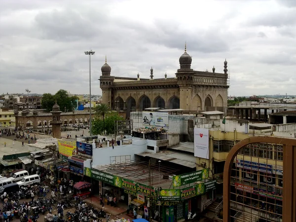 Moschea Makkah Charminar Hyderabad — Foto Stock