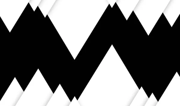 Иллюстрация Зигзагообразной Сцены Геометрических Фигур Треугольником Черном Изолированном Фоне Мягкой — стоковое фото