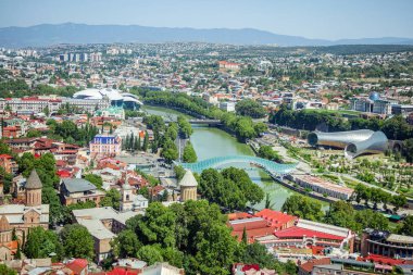 Tiflis, Gürcistan. Kablo yoldan görüntülemek