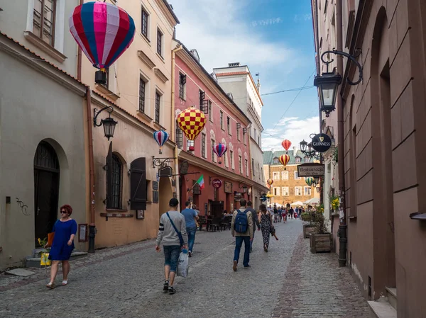 Mountebanks Carnaval na starym mieście w Lublinie — Zdjęcie stockowe