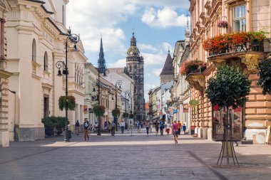 Old town in Kosice, Slovakia clipart