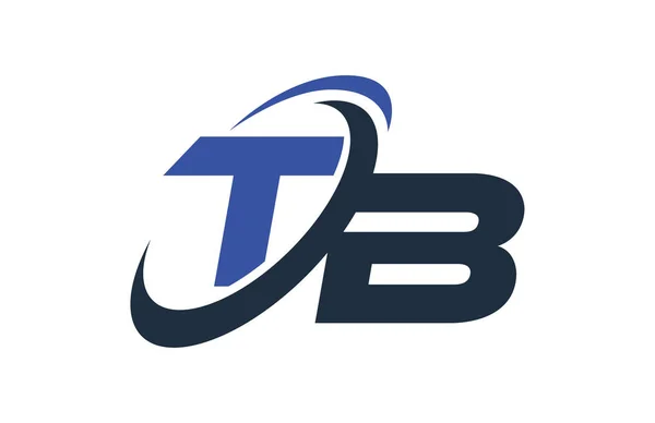 青スウッシュ グローバル デジタル ビジネス文字ロゴ — ストックベクタ