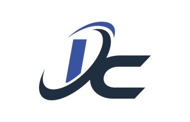 BM mavi Swoosh küresel dijital iş mektup Logo