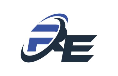 Mavi Global dijital iş mektup Logo Swoosh