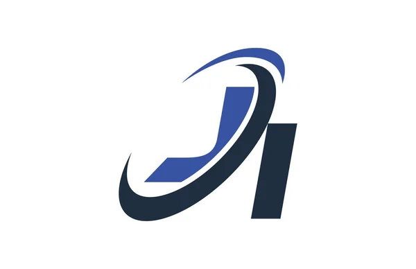 寺青スウッシュ グローバル デジタル ビジネス文字ロゴ — ストックベクタ