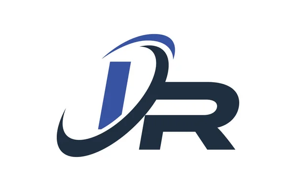 Logo Blue Swoosh Global Digital Business Letter — Image vectorielle
