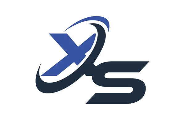 Синій Галочка Глобального Бізнесу Цифрова Лист Логотип — стоковий вектор