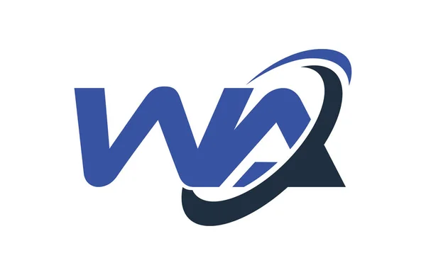 ワシントン州のロゴは楕円青文字ベクトル概念をシューッという音します — ストックベクタ