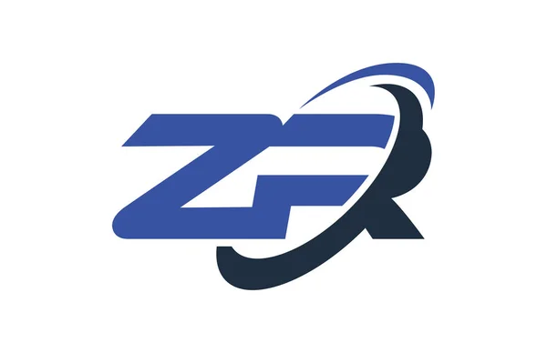 Logo Swoosh Ellipse Blue Letter Vector Concept Stock Vector Image by ...