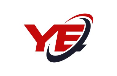 Siz Logo Swoosh elips kırmızı mektup vektör kavramı