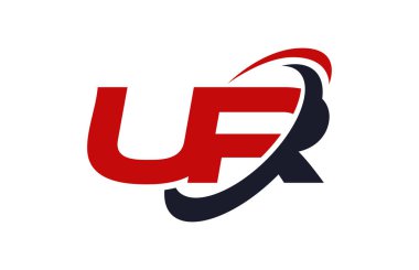 Senin Logo Swoosh elips kırmızı mektup vektör kavramı