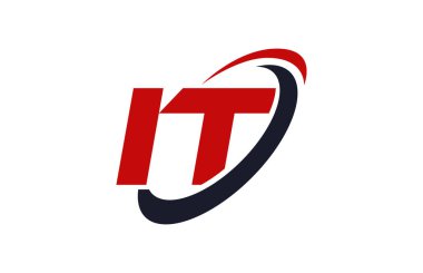 Bu Logo Swoosh elips kırmızı mektup vektör kavramı